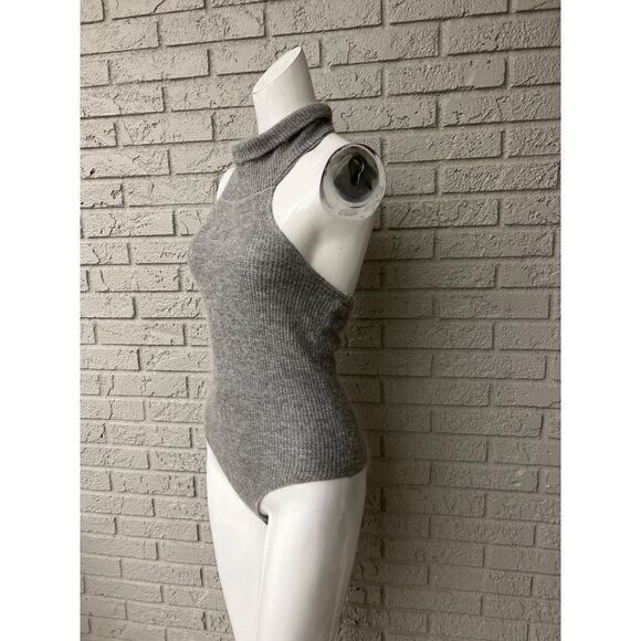 Essue Women Gray Wool Blend Halter Bodysuit Size S - Picture 5 of 7